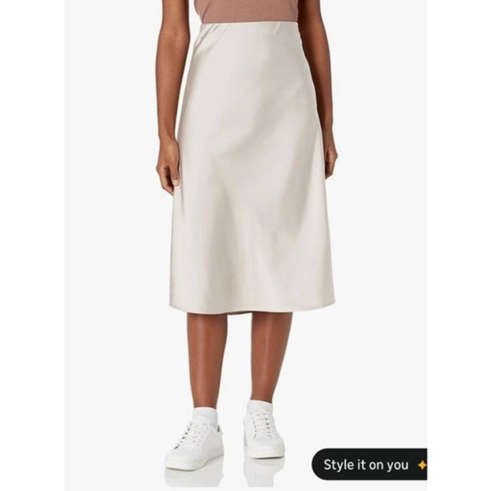 The Drop Women's Maya Silky Slip Skirt L